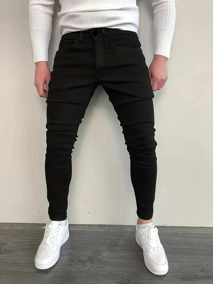 Heren Luxe Stijl Slim Fit Broeken voor de Herfst