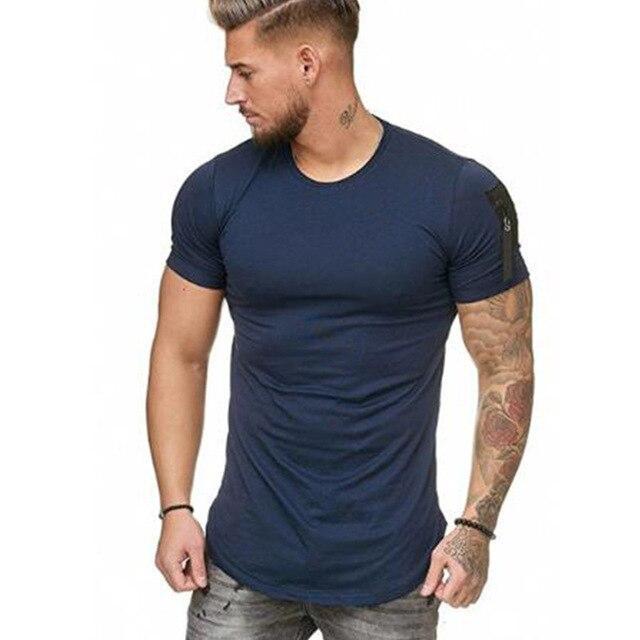 Rits Schouder Longline T-Shirt